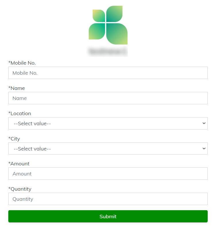 Complex custom payment page with multiple dropdowns