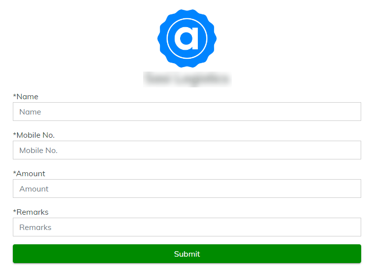 Simple custom payment page